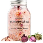 Pink Himalayan Bath Salt with Rose Petals -100% Natural Aromatherapy