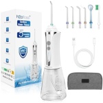H2ofloss Water Dental Flosser Cordless, 300ML Rechargeable Oral Irrigator for