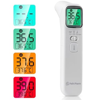 PATH PHARM Ear and Forehead Thermometer with Infrared Instant Read Digital