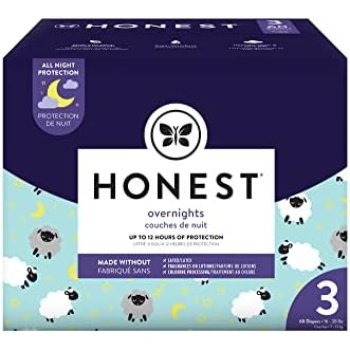 The Honest Company Clean Conscious Overnight Diapers | Plant-Based, Sustainable