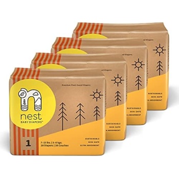 Size 1, 7-13 lbs. (112 Count) Disposable Premium Diapers for Newborn Babies,