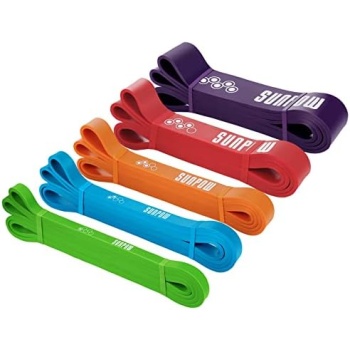 SUNPOW Pull Up Assistance Bands - Set of 5 Resistance Heavy Duty Workout