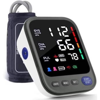 Blood Pressure Machine,Automatic Digital Upper Arm Blood Pressure Monitor with