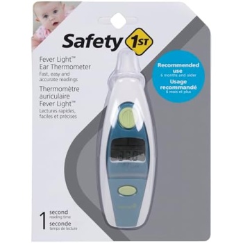 Safety 1st Fever Light Ear Thermometer, Spring Green