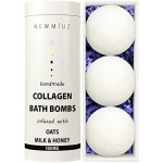 Creamy Collagen Bubble Bath Bombs Infused with Oatmeal Milk & Honey