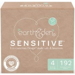 Earth & Eden Sensitive | Eco-Conscious & Hypoallergenic Diapers | Size 4 | 192