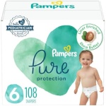 Pampers Pure Protection Diapers - Size 6, One Month Supply (108 Count),