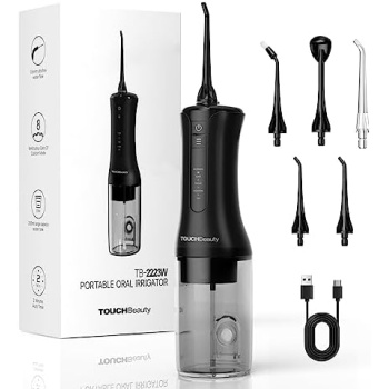 Water Flosser Teeth Cleaner-TOUCHBeauty Full Oral Care Kit, Rechargeable Water