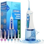 Water dental flosser for Teeth Cleaning,Grinest 7 Levels Powerful Battery Water