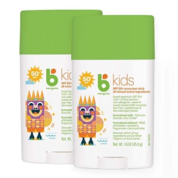 Babyganics SPF 50 Travel Size Kids Sunscreen Stick UVA UVB Protection