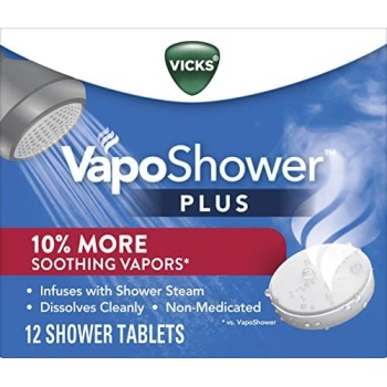 Vicks, VapoShower Plus, Shower Steamers, Eucalyptus Shower Steamer & Menthol