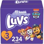 Luvs Diapers - Size 3, 234 Count, Paw Patrol Disposable Baby Diapers