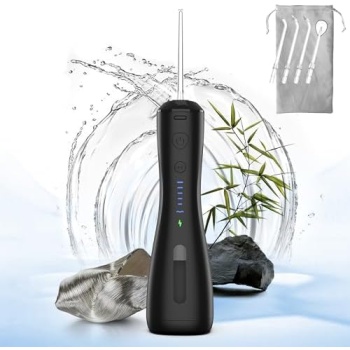 SYNHOPE Water Flosser [Dental Cordless Portable] 6 Modes & IPX7 Waterproof