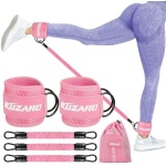 Resistance Bands Set with Ankle Straps, Glutes Workout Equipment, Ankle Bands